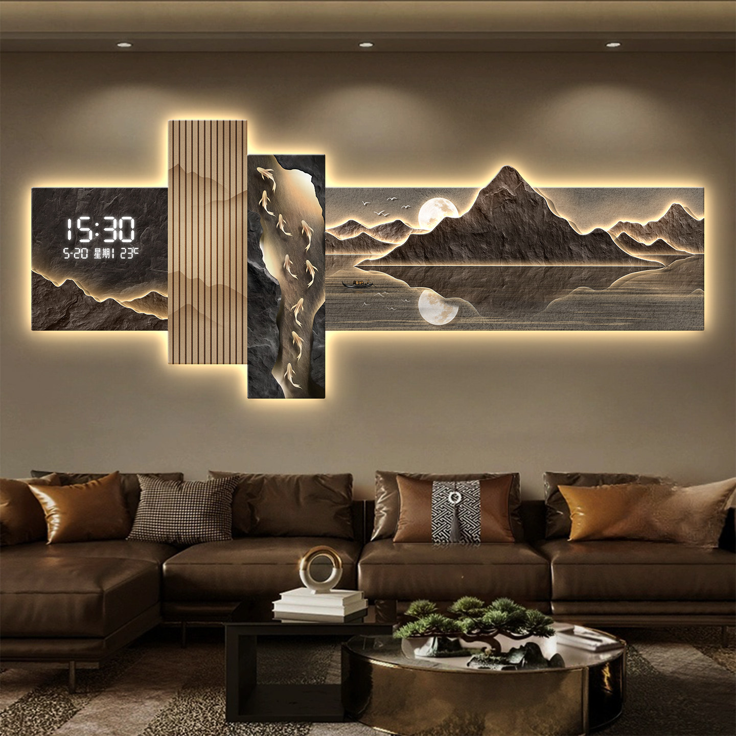 Modern Led Living Room Decorat - đánh giá và giá Lighting Decoration On Wall