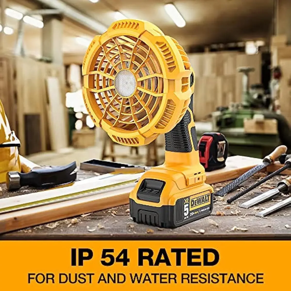 Jobsite Fan Portable Fan for D - đánh giá và giá Garage Lighting Decor