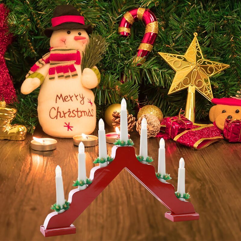 Christmas wooden candle arch l - đánh giá và giá Lighting Decor Woodbridge