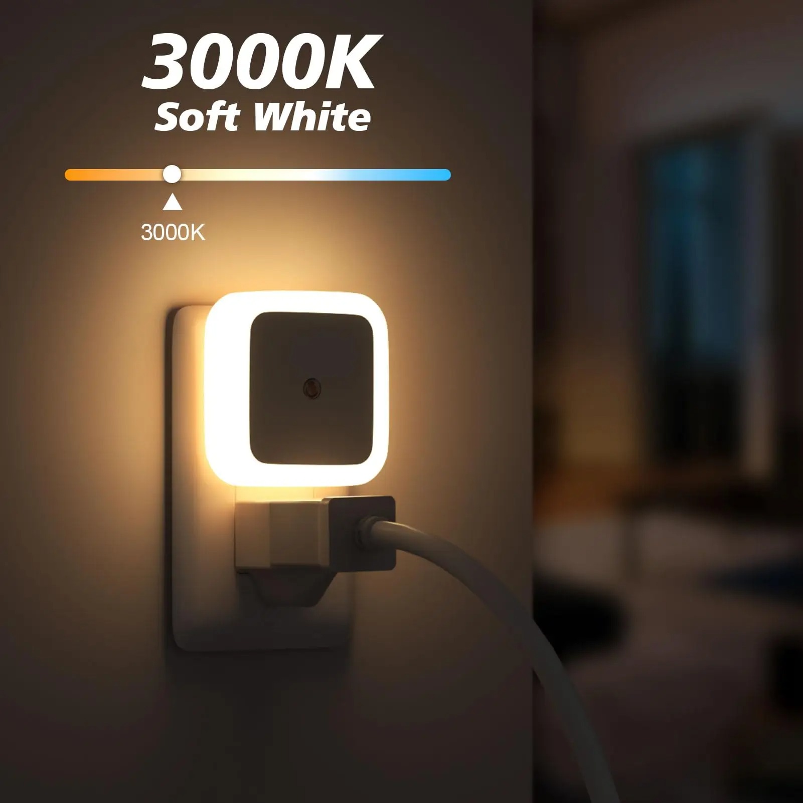 LED Wall Plug Light Sensor Dus - đánh giá và giá Garage Lighting Decor