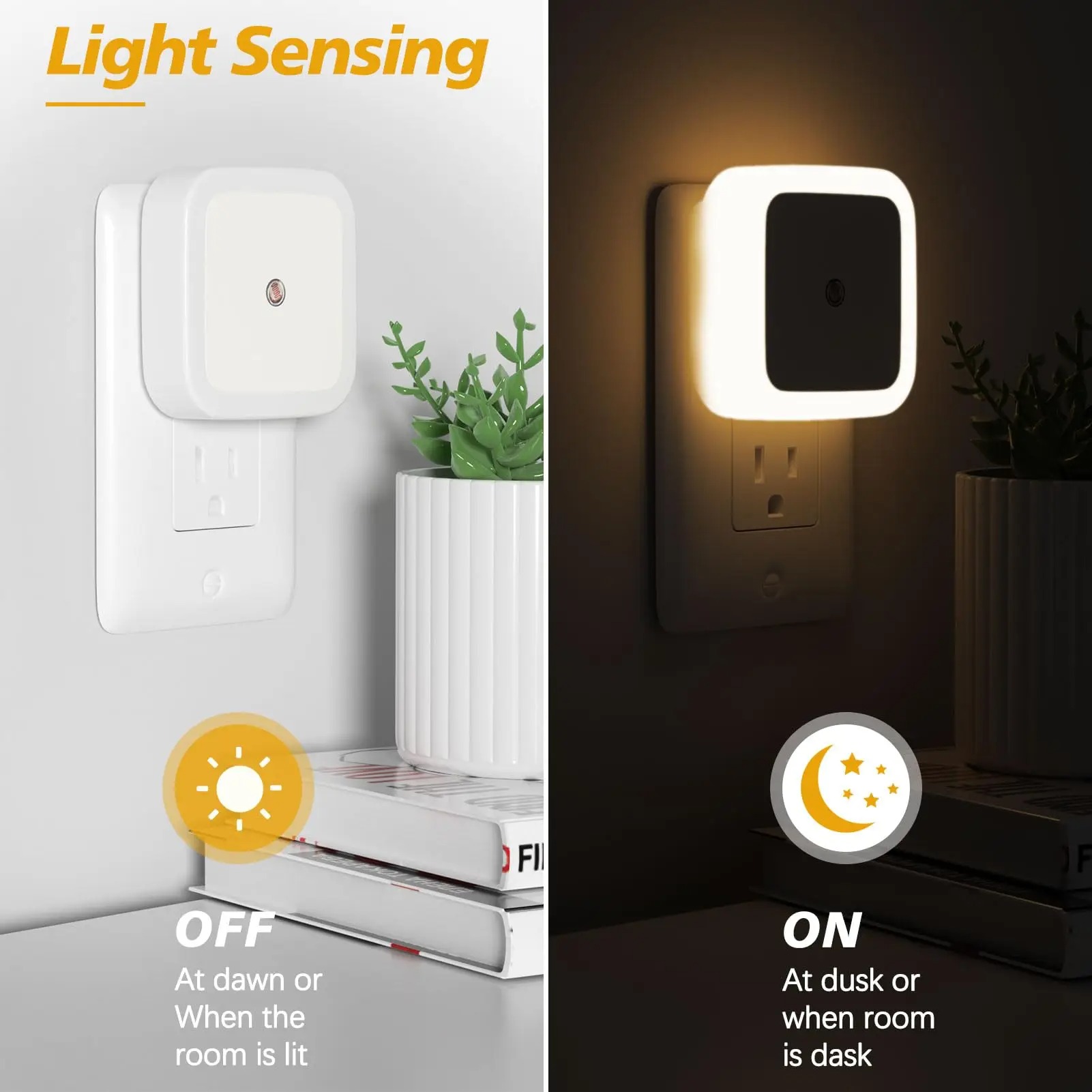 LED Wall Plug Light Sensor Dus - đánh giá và giá Garage Lighting Decor