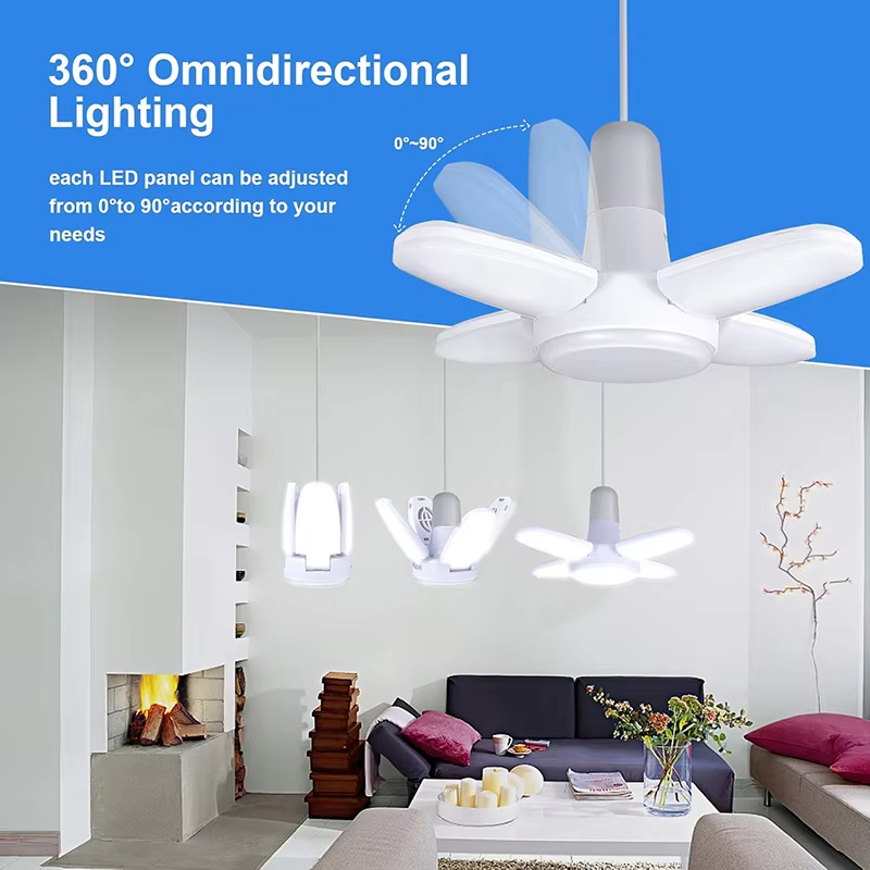 28W Fan Shape LED Bulb E27 LED - đánh giá và giá Garage Lighting Decor