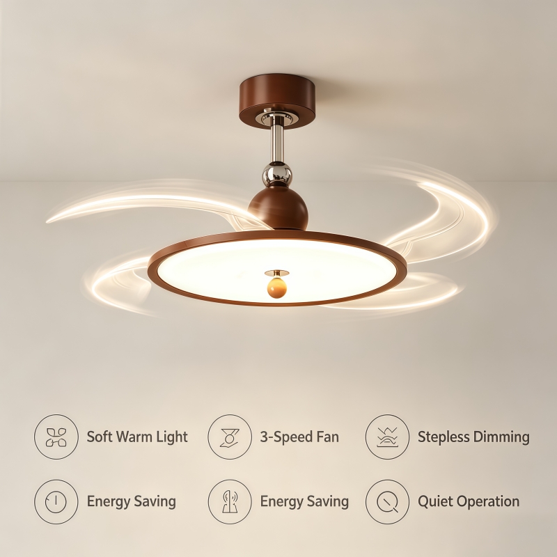 Retractable Blades Fan Ceiling - đánh giá và giá Lighting Decoration On Wall