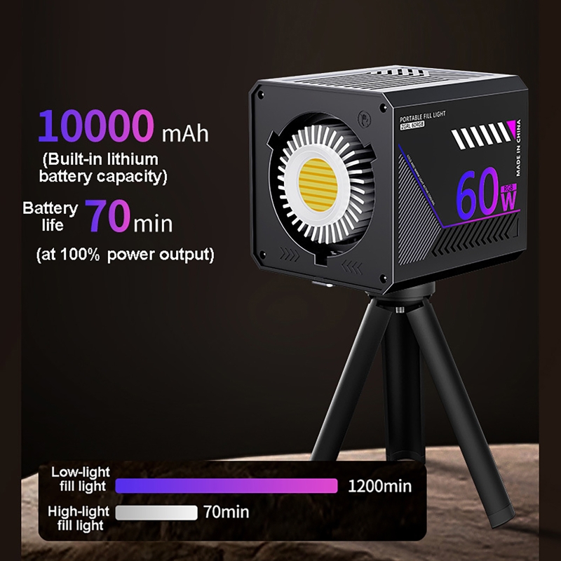 60W RGB Video Light Portable L - đánh giá và giá Lighting Gallery