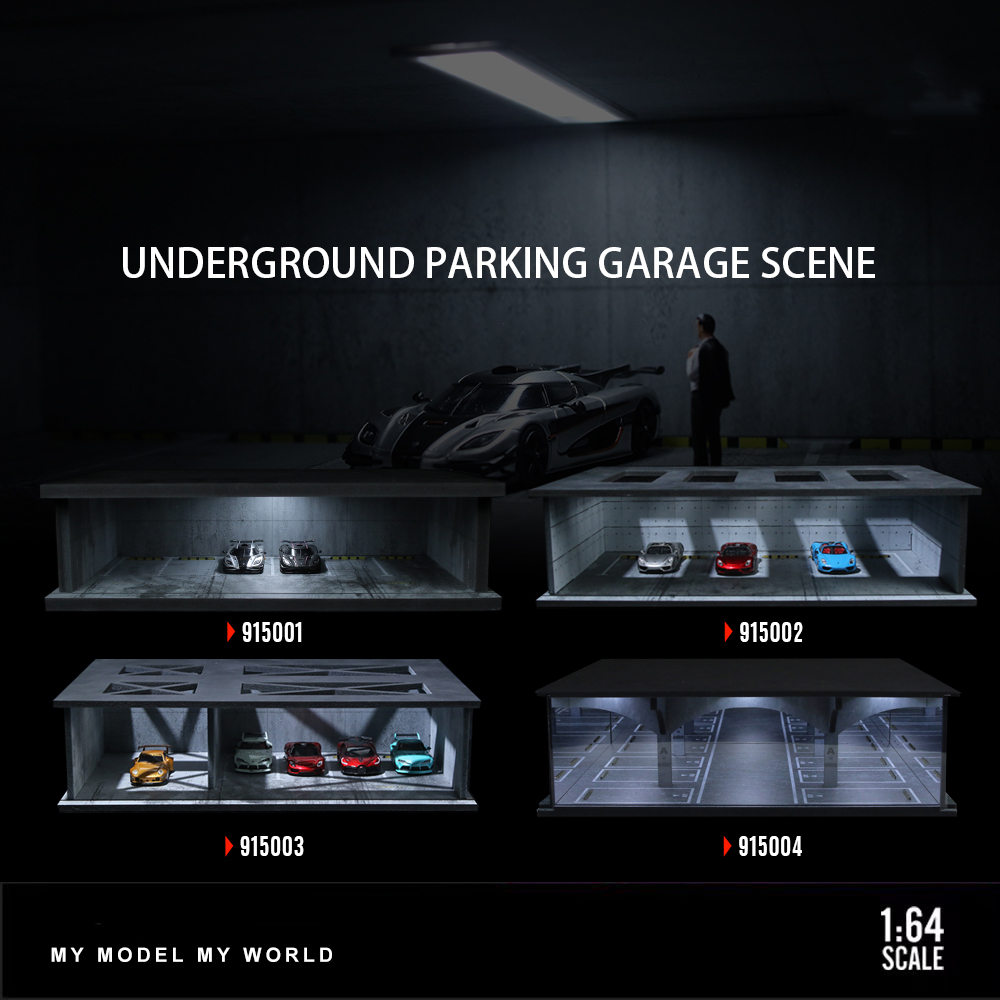 Car Garage Diorama Model 1/64  - đánh giá và giá Garage Lighting Decor