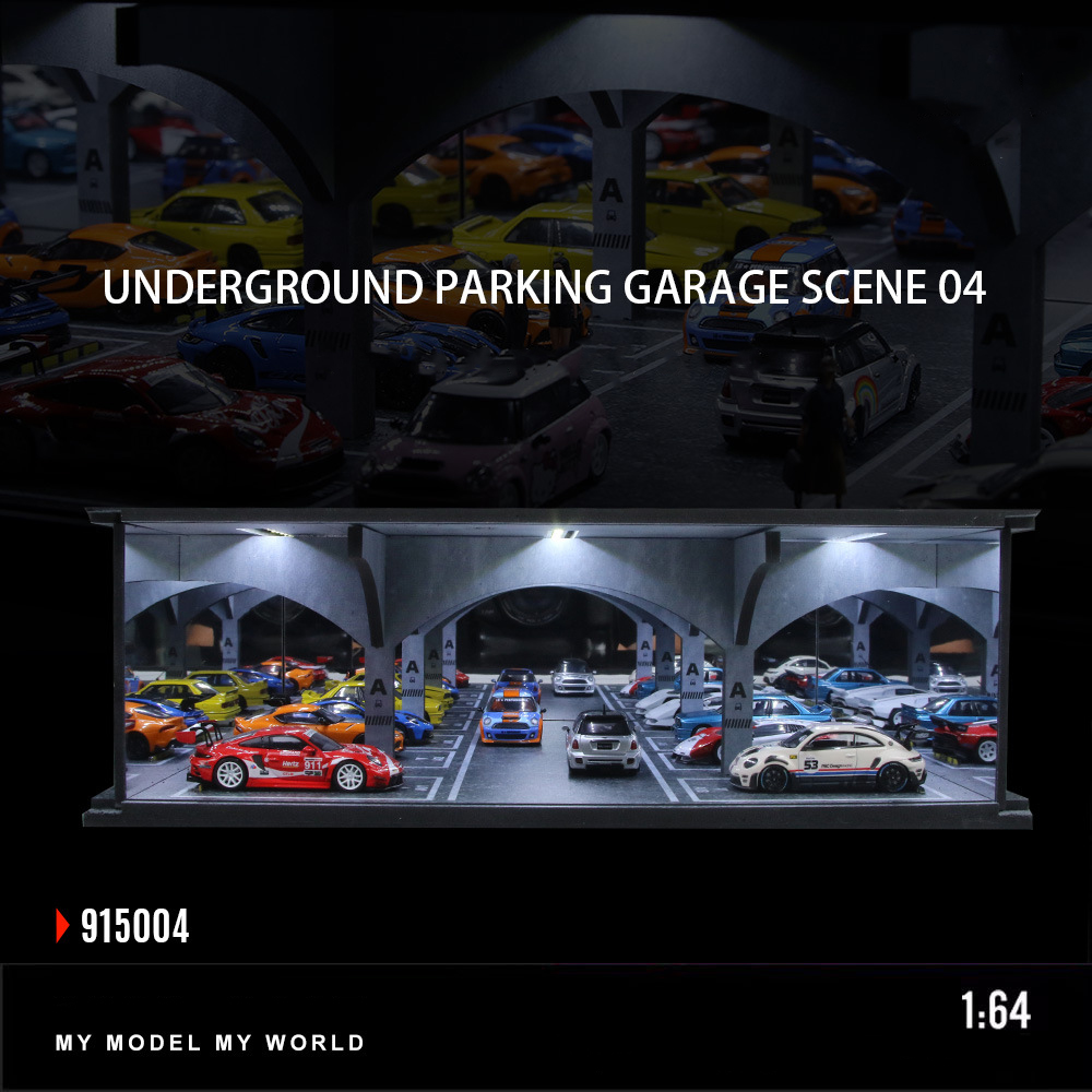 Car Garage Diorama Model 1/64  - đánh giá và giá Garage Lighting Decor