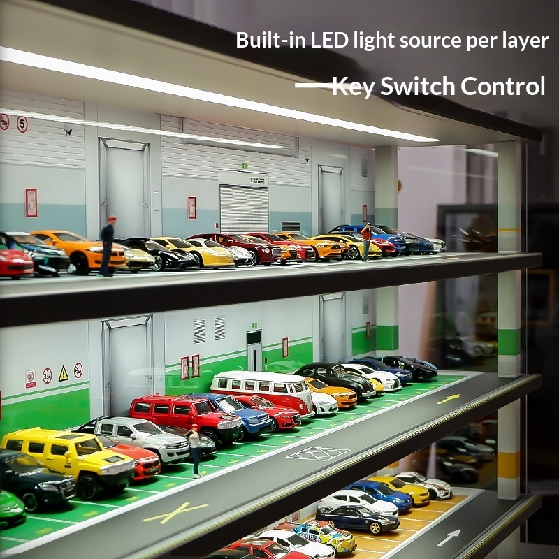 1:64 Scale Parking Garage Mode - đánh giá và giá Garage Lighting Decor