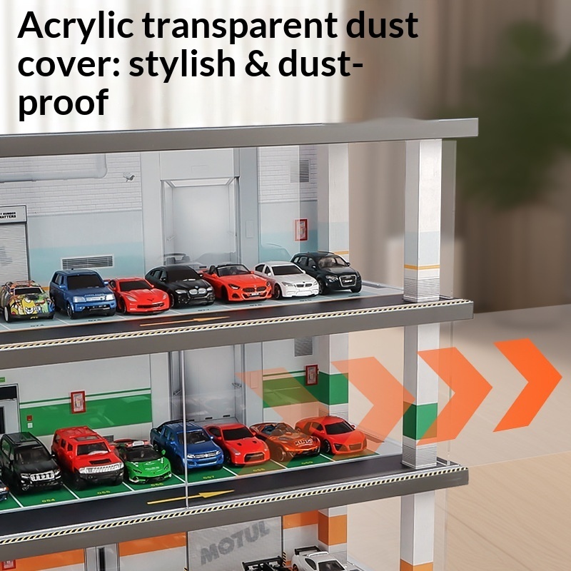 1:64 Scale Parking Garage Mode - đánh giá và giá Garage Lighting Decor
